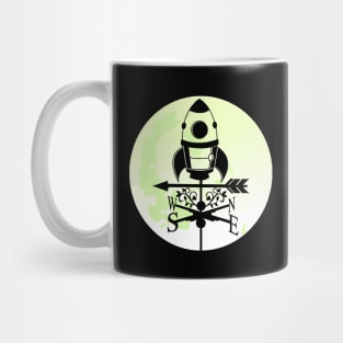 Rocket Spaceship Weathervane Mug